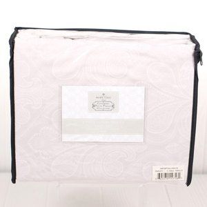 Pacific Coast Textiles Microfiber 4 Piece Sheet Set Cal King Paisley Vanilla